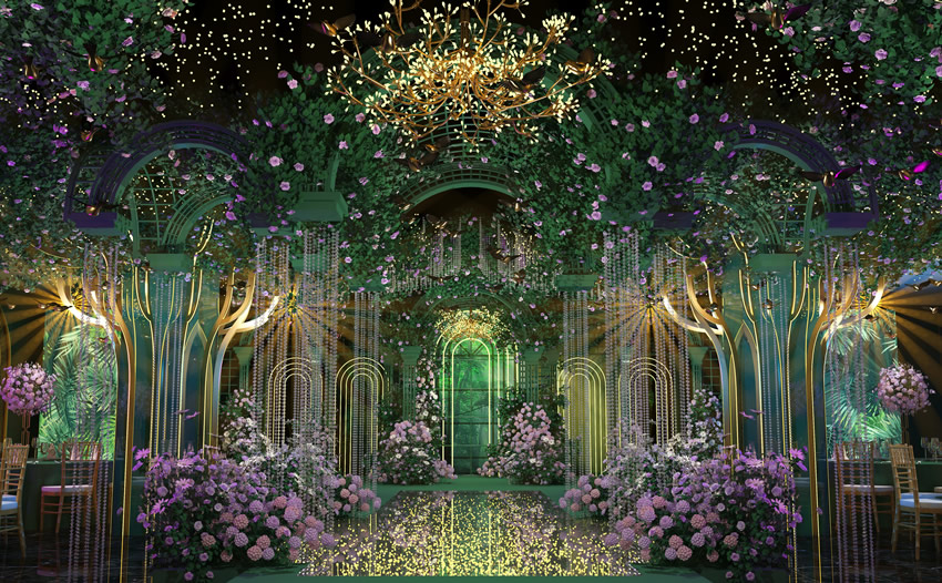 景洪奇妙森林婚礼堂效果展示